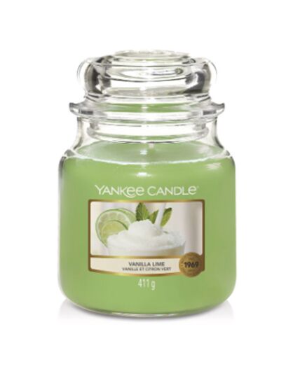 Bougie parfumée moyenne jarre Vanille & citron vert - 65-75h